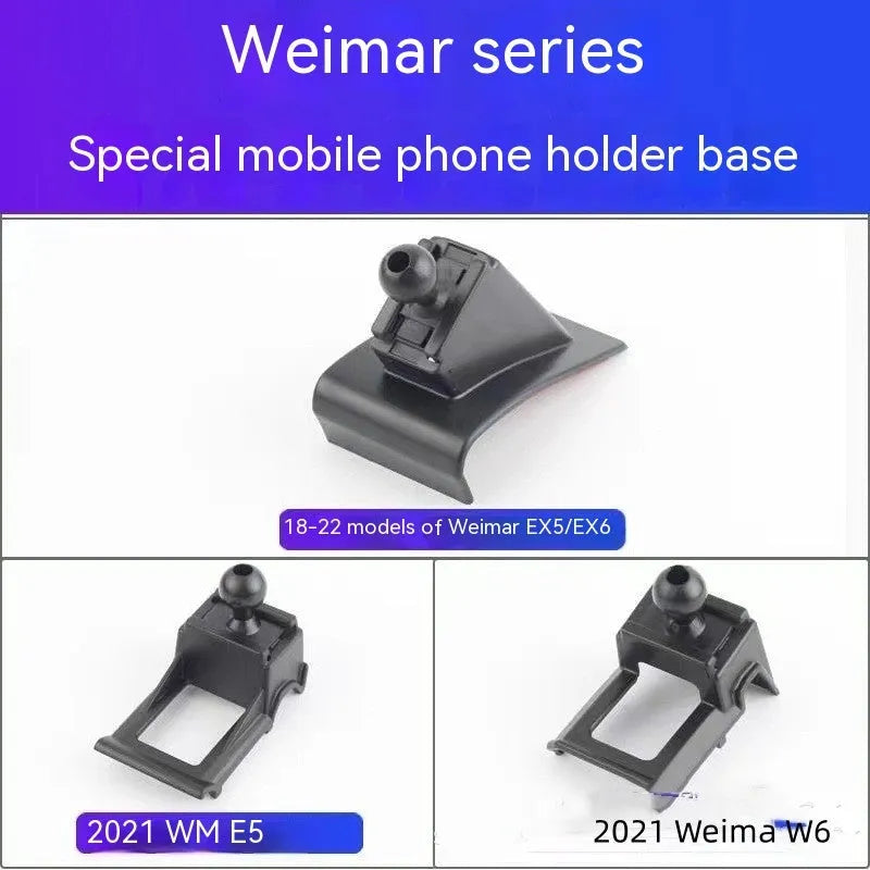 GOODWAY car mobile phone holder with 360-degree rotating bracket for dashboard mounting