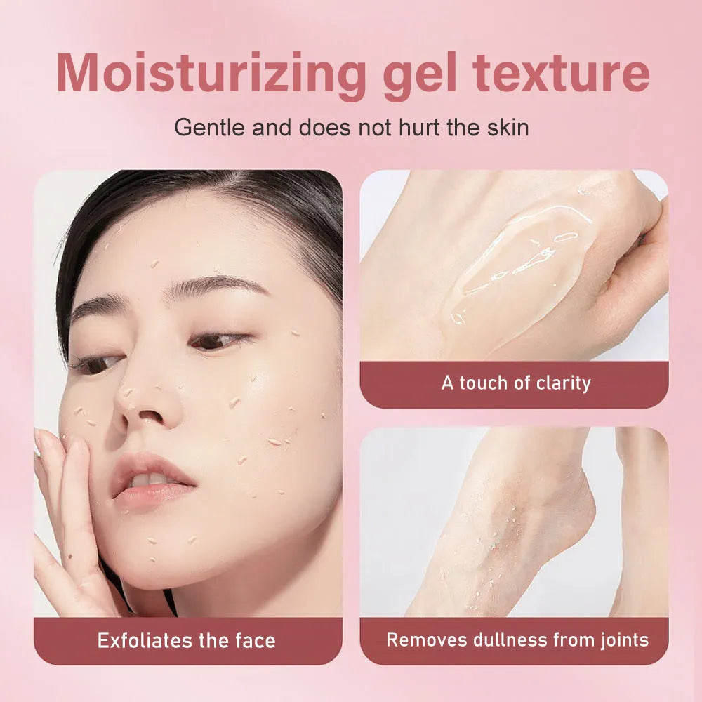 132g moisturising facial exfoliating gel scrub tube suitable for universal skin types