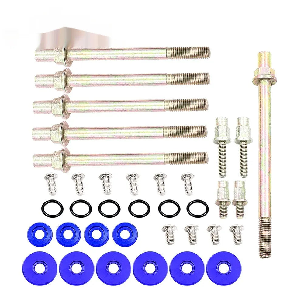 Honda Civic K Series DP019 aluminium engine gasket kit in silver, red, blue, and black colour options.