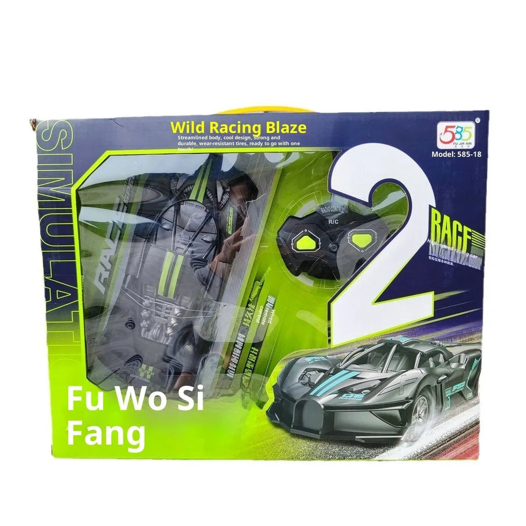 Children's Remote Control Car Toy Two-Channel Wireless Handle Simulation Racing Car for Kids 4-6 Years Old Plastic Toy Car with Remote Control Hand-Eye Coordination Development Style 1 2 3 4 Options Available
