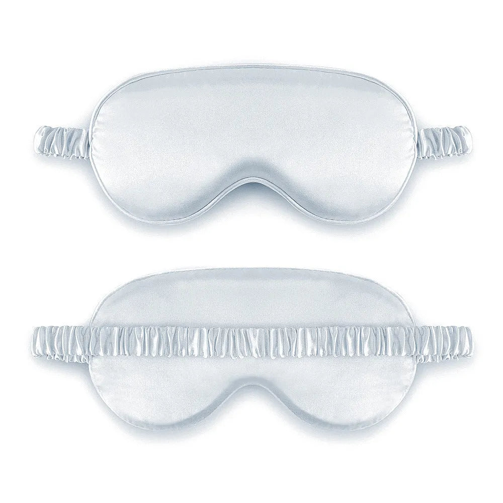Reversible rayon satin sleep mask in a choice of colours with an elastic headband.
