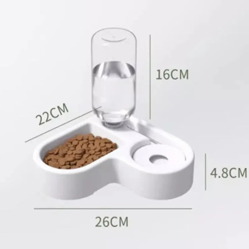 White cat and dog water fountain with food-grade construction and filtration system