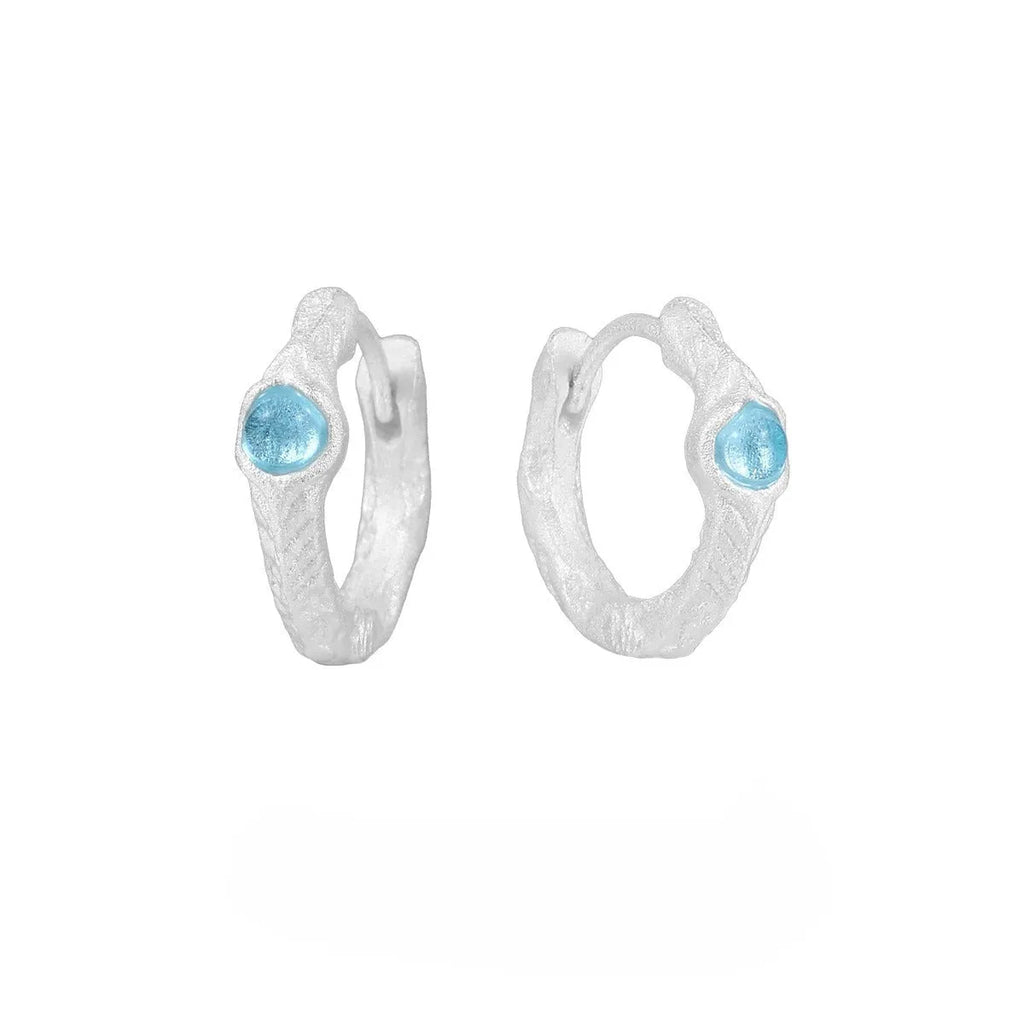 925 sterling silver ear clips with burnt silver finish and geometric circular design