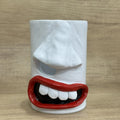 Resin tissue box cover ornament with American-style design measuring 8.5cm by 14.6cm