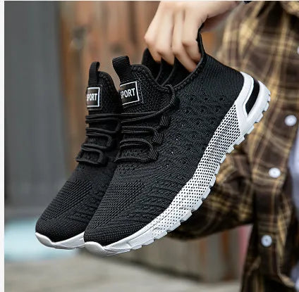 Men's mesh casual shoes in Army Green colour showing solid pattern design and casual styling