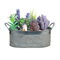 Iron sheet succulent flowerpot with desktop design for corrosion-resistant plant cultivation
