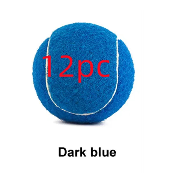 6.3cm bright coloured rubber dog tennis ball for bite-resistant fetch play