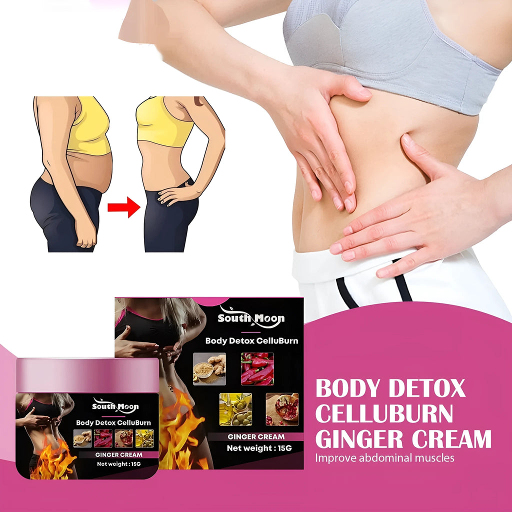 15g tube of ginger body slimming tightening cream with hyaluronic acid.