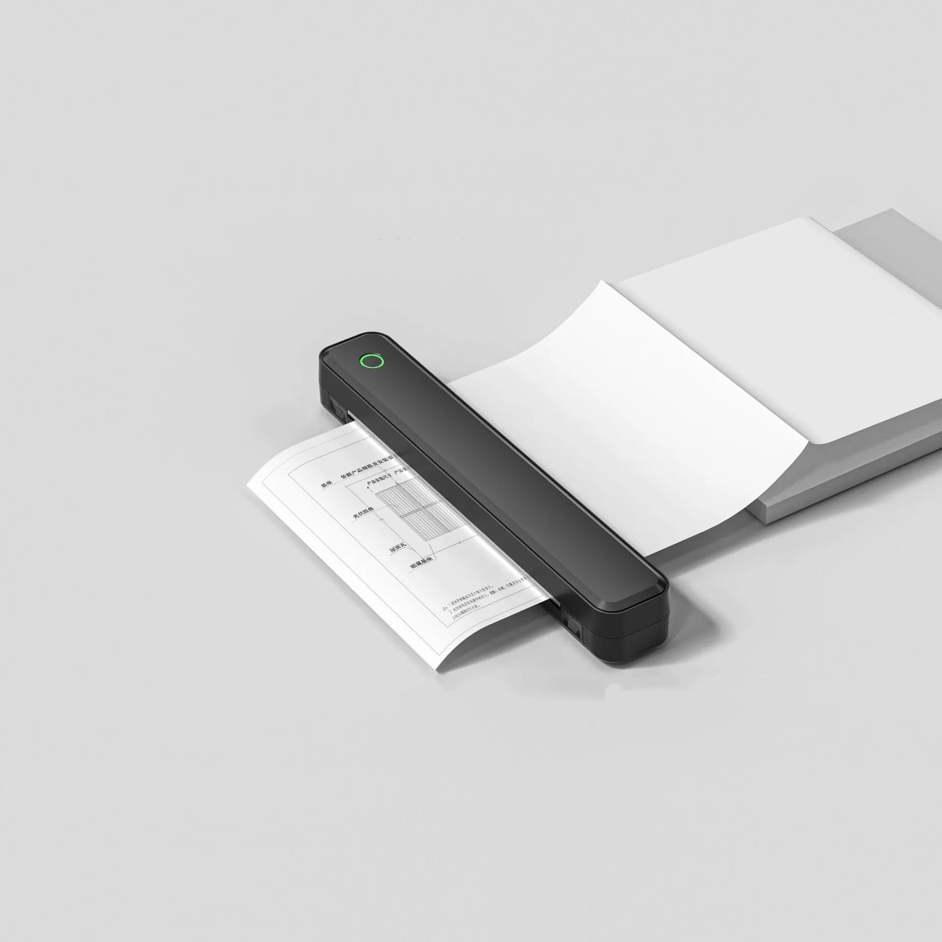 Compact thermal printer with Bluetooth for mobile phone connectivity in black or white colour options