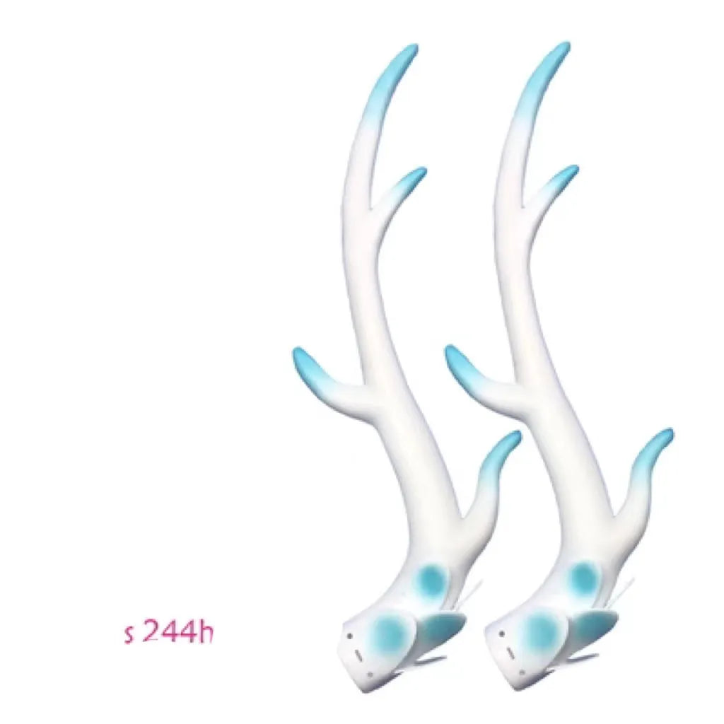 Resin dragon horn helmet decorations for motorcycle and scooter customisation in multiple colours