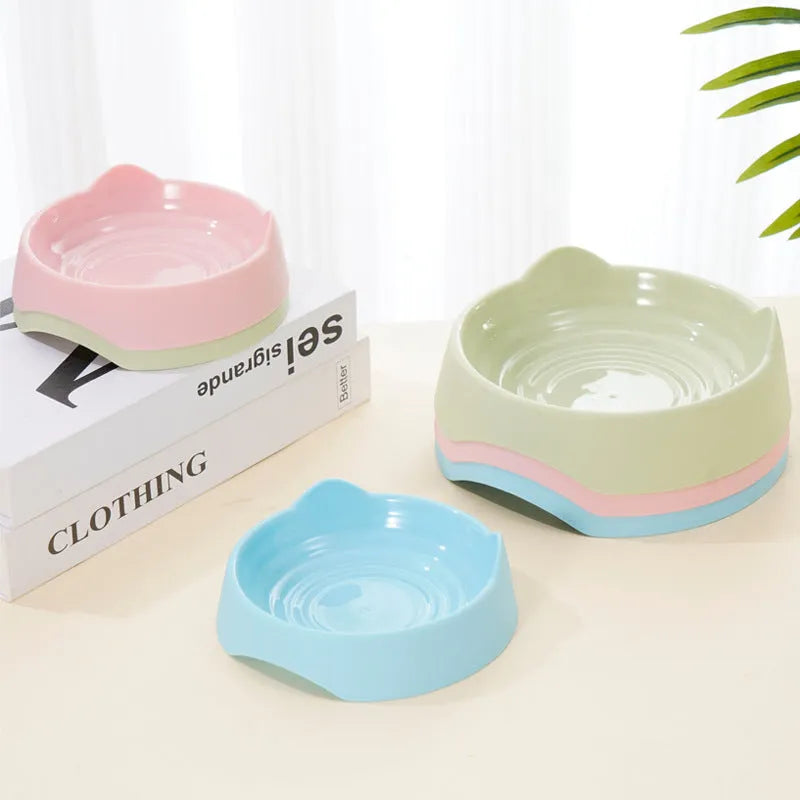 Ceramic dog slow feeder bowl with maze pattern in blue, green or pink colour options