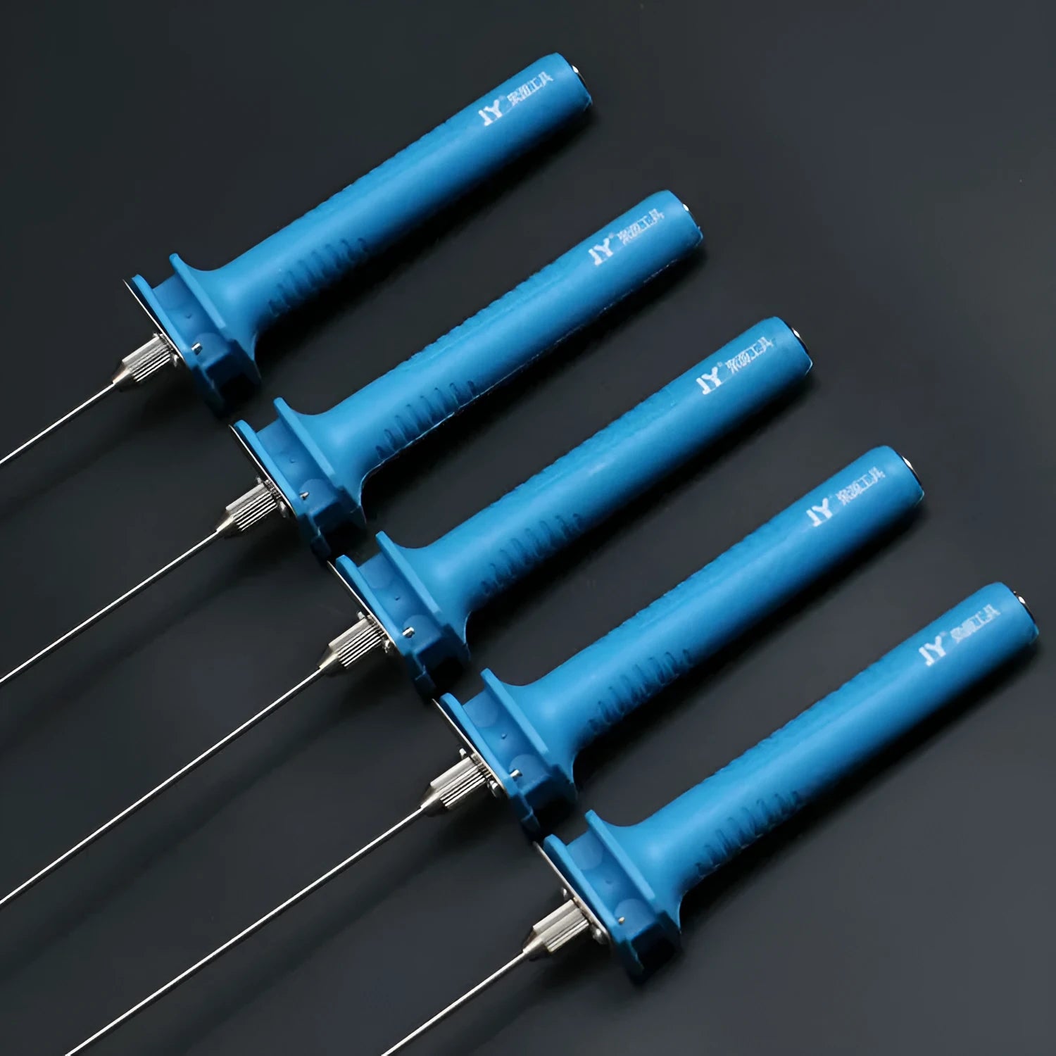 Blue electric heating cutter for foam and pearl cotton with plastic handle and multiple blade length options