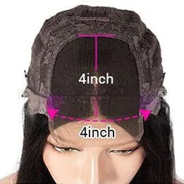 Ruili style gradient human hair lace front wig on a display stand.