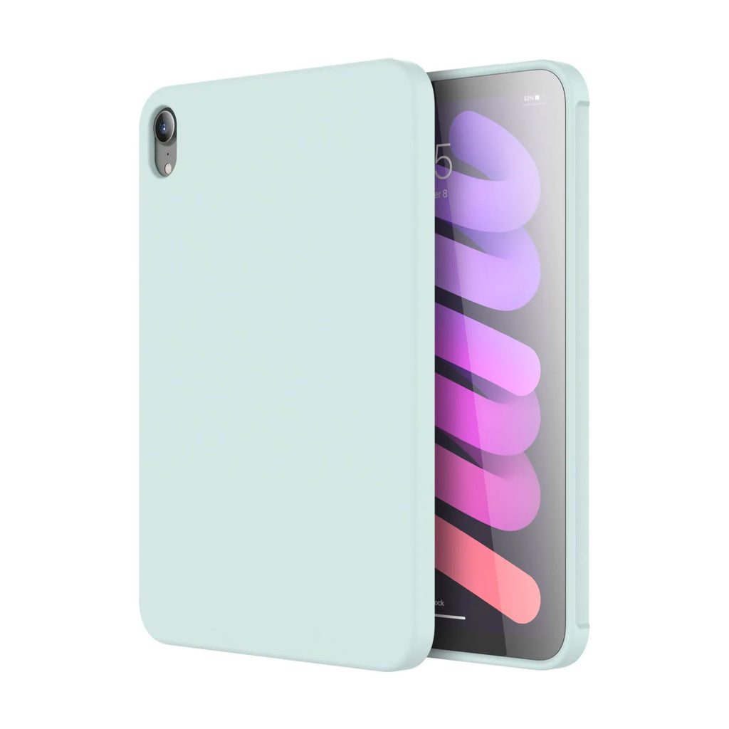 Soft silicone protective case for iPad, shown in a solid colour, featuring a full wrap-around back cover design.