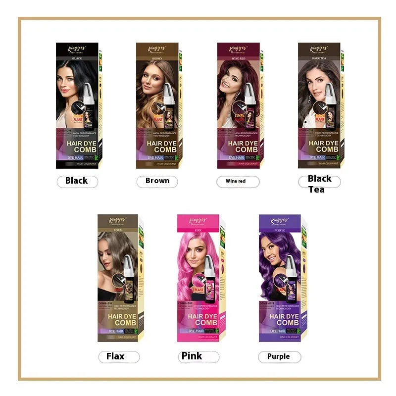 200ml tube of hair dye cream in a choice of Brown, Wine Red, or Dark Brown.