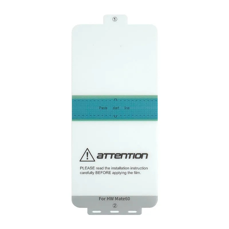 TPU screen protector for Huawei Mate60 and Mate60 Pro phones with installation tool