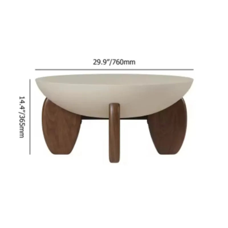 White solid wood adjustable height coffee table with portable design for living room furniture