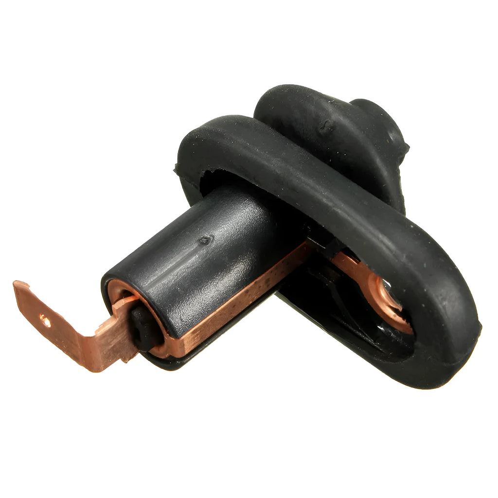 Black car interior door light auto press switch with plastic housing and metal components