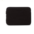 Black and white cotton cloth laptop bag for tablets with anti-seismic design and coin pocket