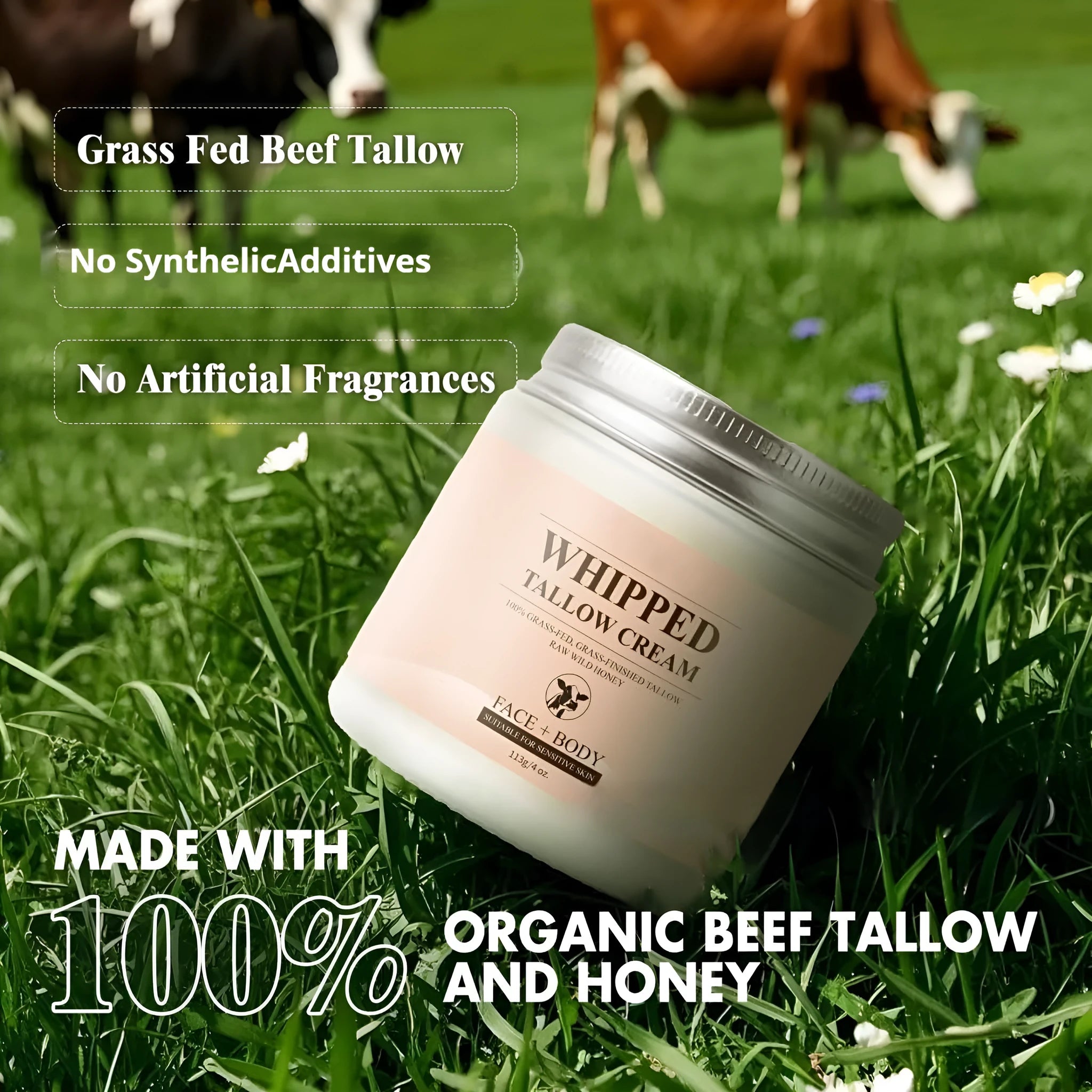 113g facial butter cream jar for dryness relief and moisturising