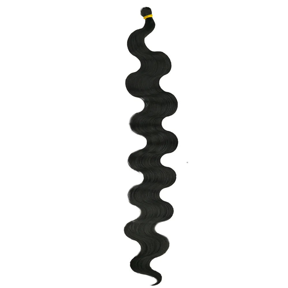 Wine red synthetic crochet braid wig with big loose waves, shown at 24 inches in length.
