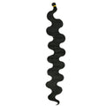 Wine red synthetic crochet braid wig with big loose waves, shown at 24 inches in length.