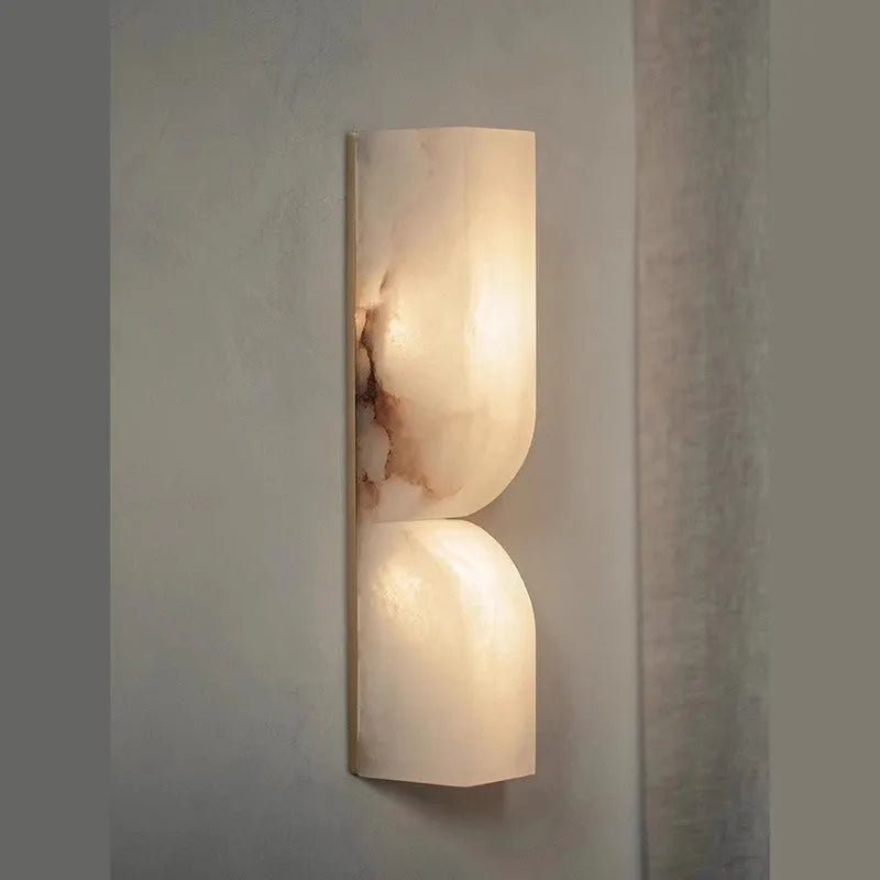 Copper Nordic wall lamp strip with adjustable warm light for bedside installation