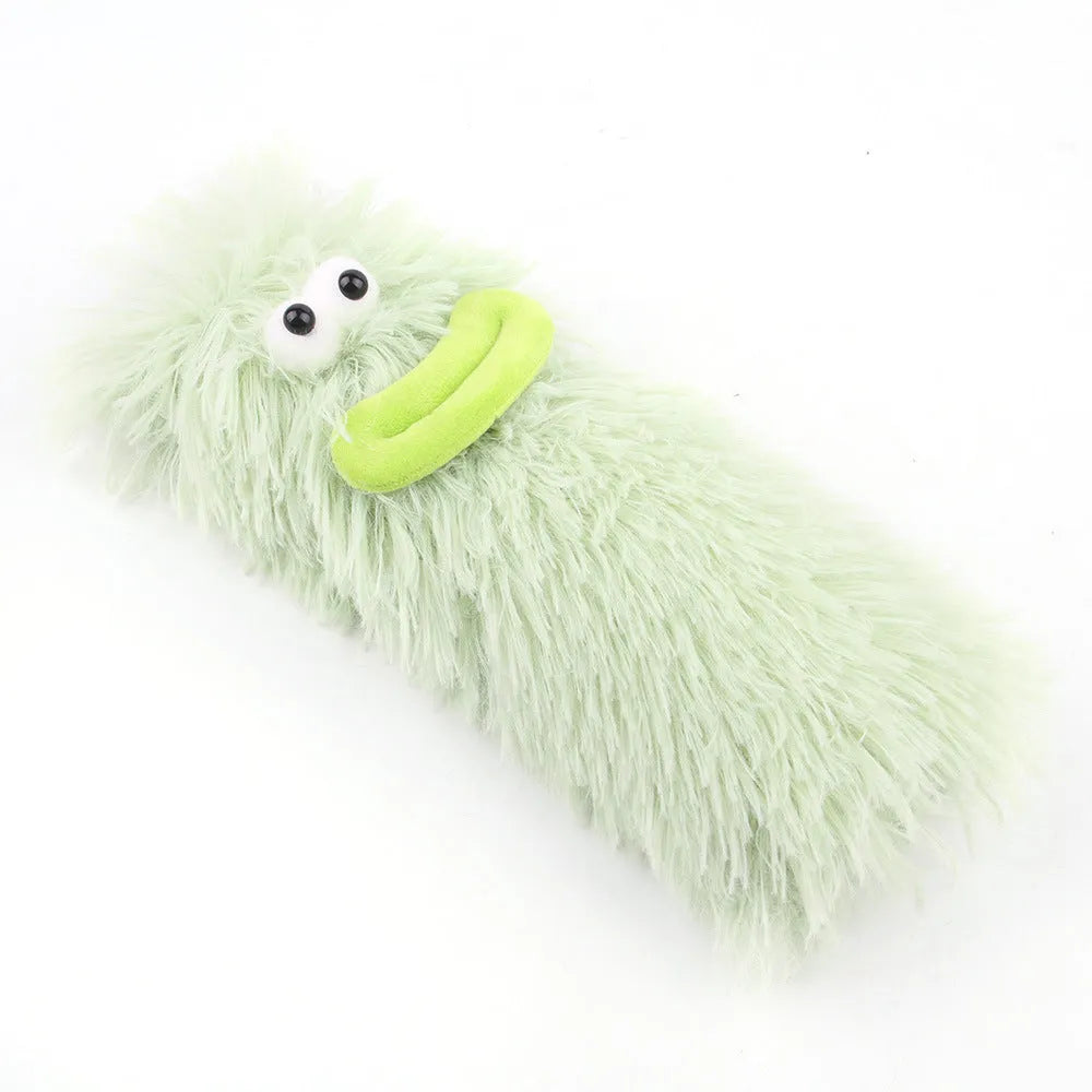 Soft plush interactive cat toy pillow with crinkle sound and natural catnip filling in assorted colours
