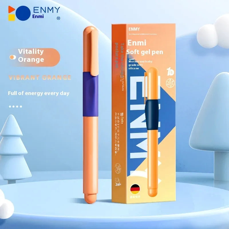 Boxed student posture correction pen in four colour options: blue, blue gradually green, smart purple, and vibrant orange