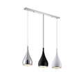 Minimalist iron chandelier with adjustable heads in black finish for bedroom or living room lighting