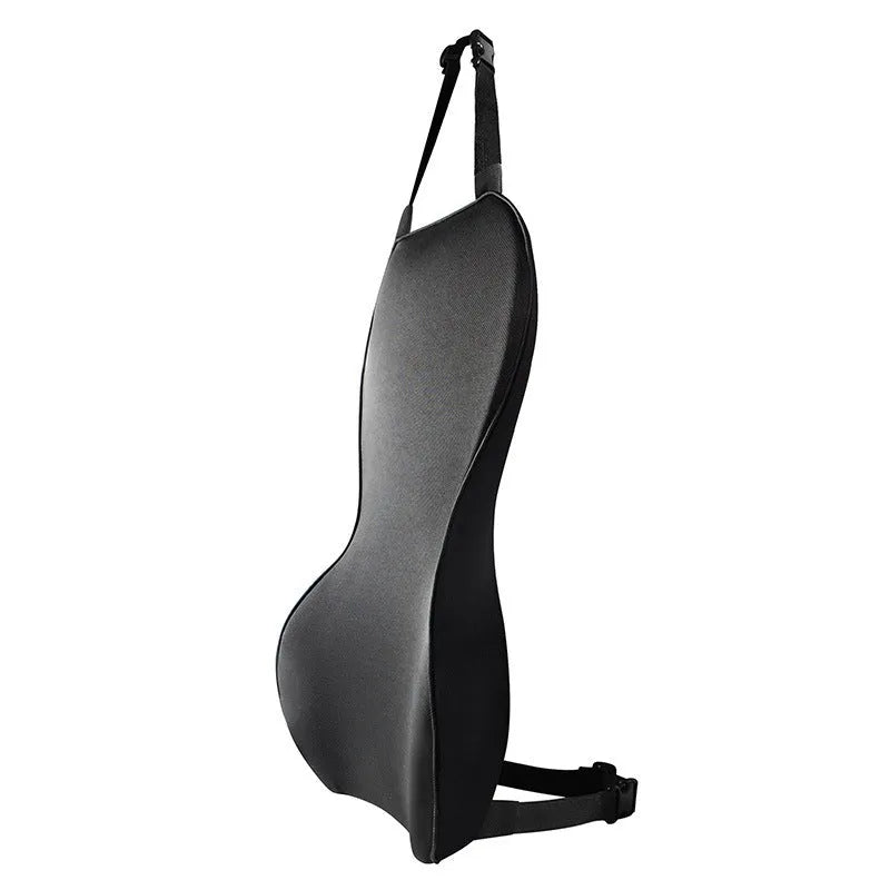 Memory cotton car waist back support cushion in black, coffee, grey or off-white