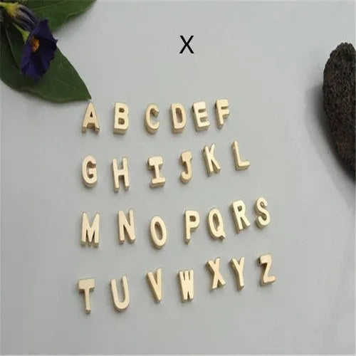 Peach heart shaped letter necklace pendant in gold or silver alloy jewellery