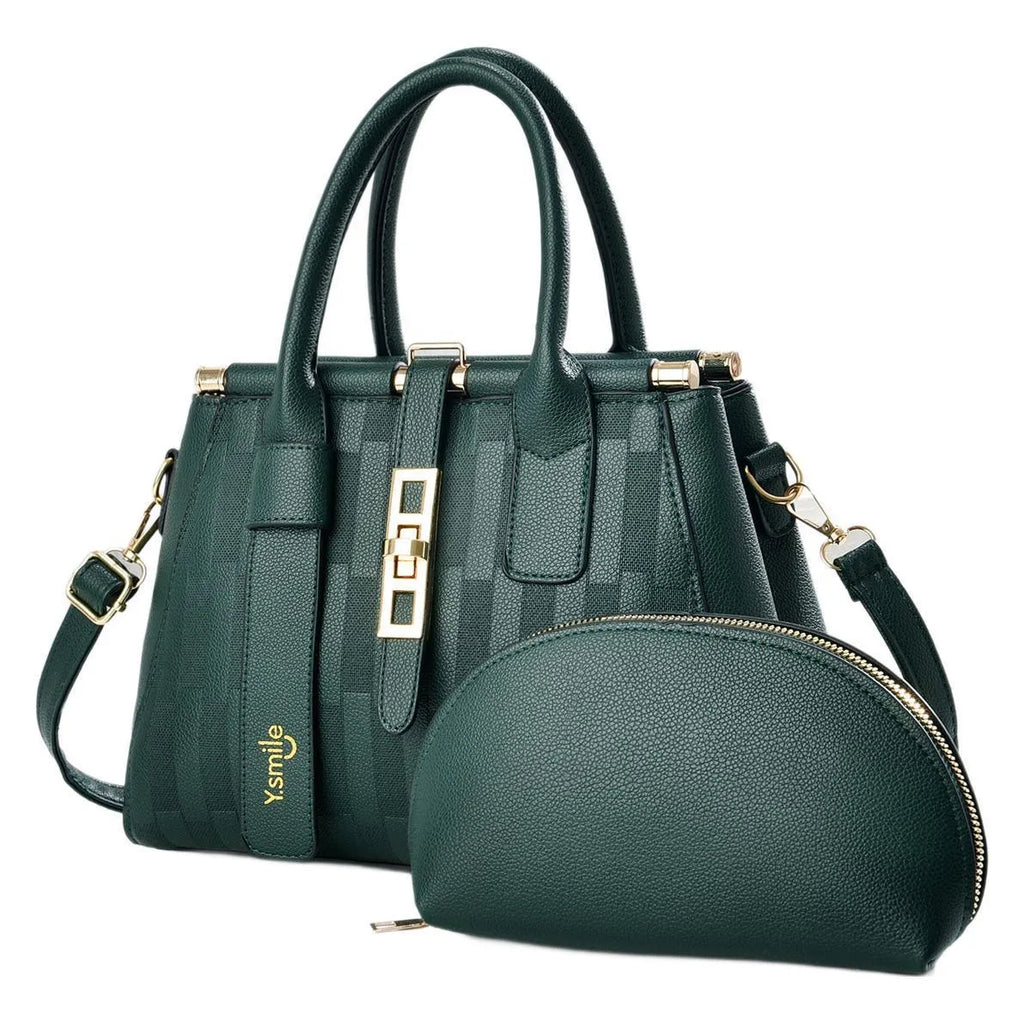 Round black PU leather crossbody bag with adjustable strap on a mannequin, showing zip closure.