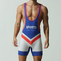 Men's solid colour quick-drying polyester vest jumpsuit shown in Dream Blue, Cyan, and Black.
