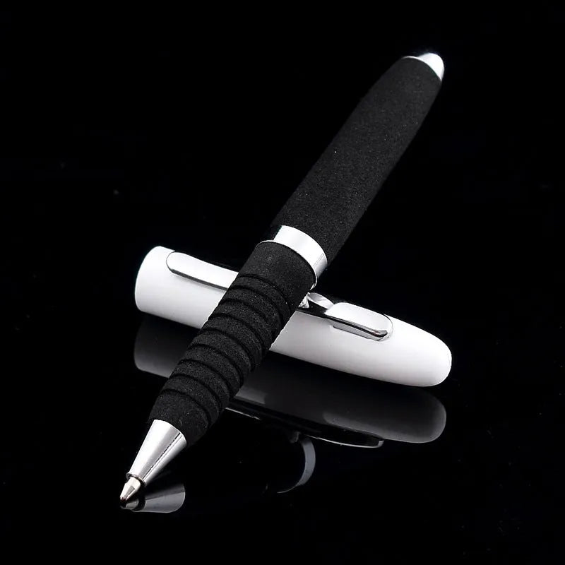 EVA metal cap mini ballpoint pen showing compact size and metal construction