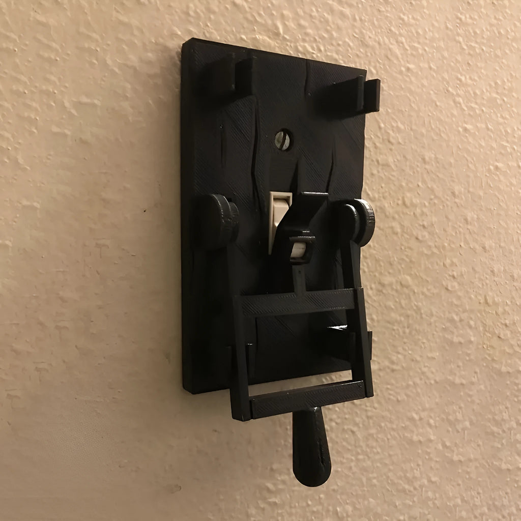 DZ1V1 retro decorative mechanical light switch plate in PLA plastic with single control
