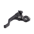 Aluminium two-finger motorcycle clutch lever shown in multiple colour options