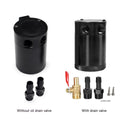 Aluminium automotive oil pot in black or silver with two-hole breathable design