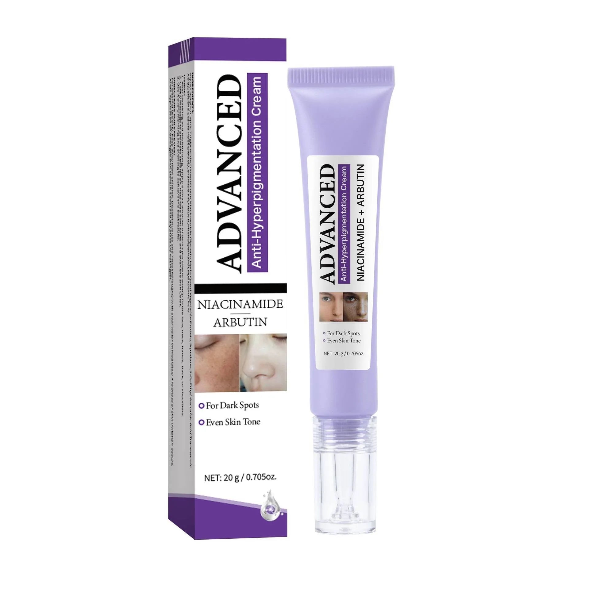 20g anti-pigmentation cream container for ladies with universal skin type compatibility