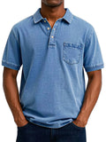 Men's plus size printed short sleeve shirt in polyester fabric with Korean style design