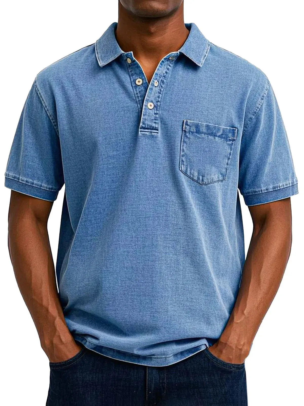 Men's plus size printed short sleeve shirt in polyester fabric with Korean style design