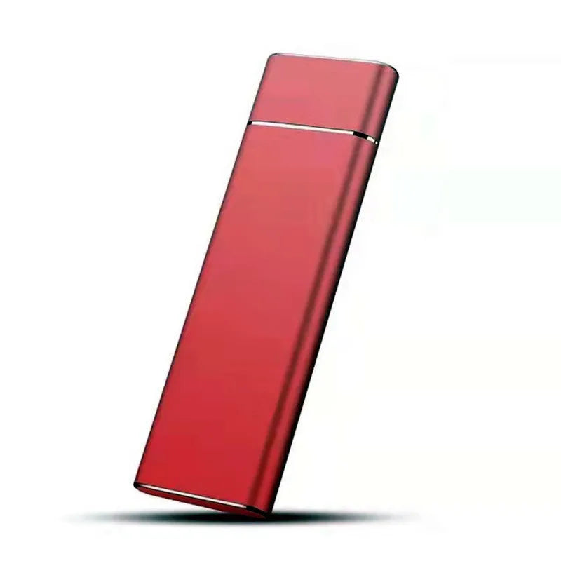 High-speed 6TB SSD mobile hard disk with metal shell in black, blue, orange, red, or silver colours.