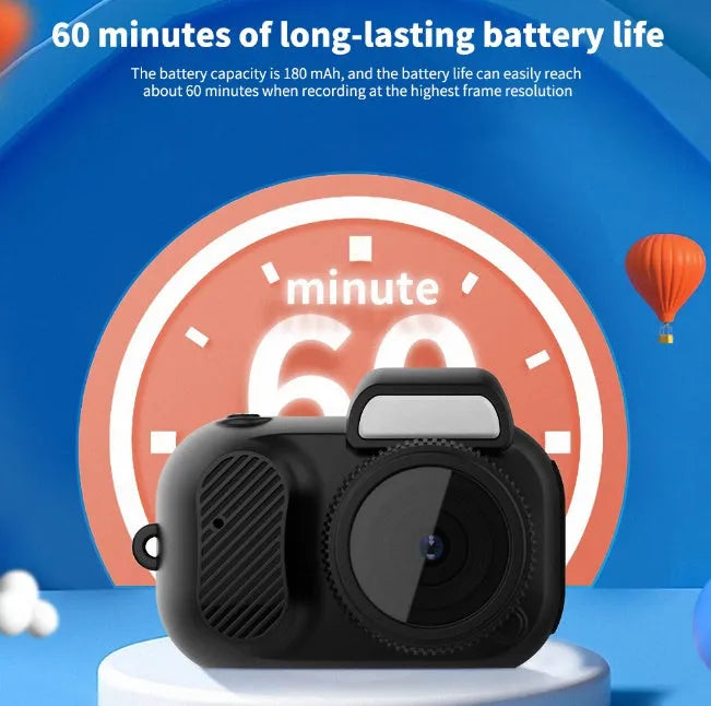 Black Y3000 HD outdoor sports camera with 0.96-inch screen showing compact size.