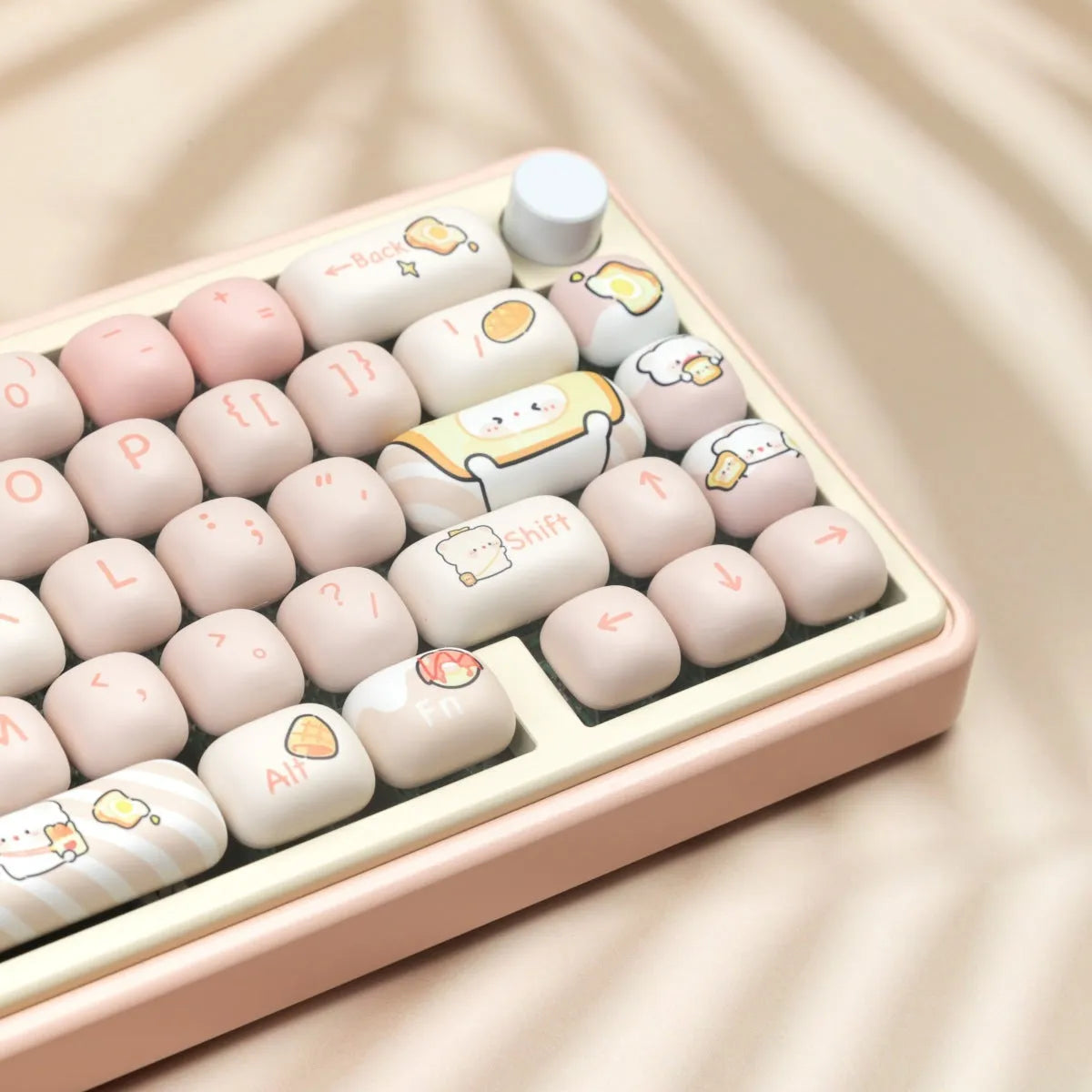 PBT mechanical keyboard key cap full set with thermal sublimation printing, MOG profile