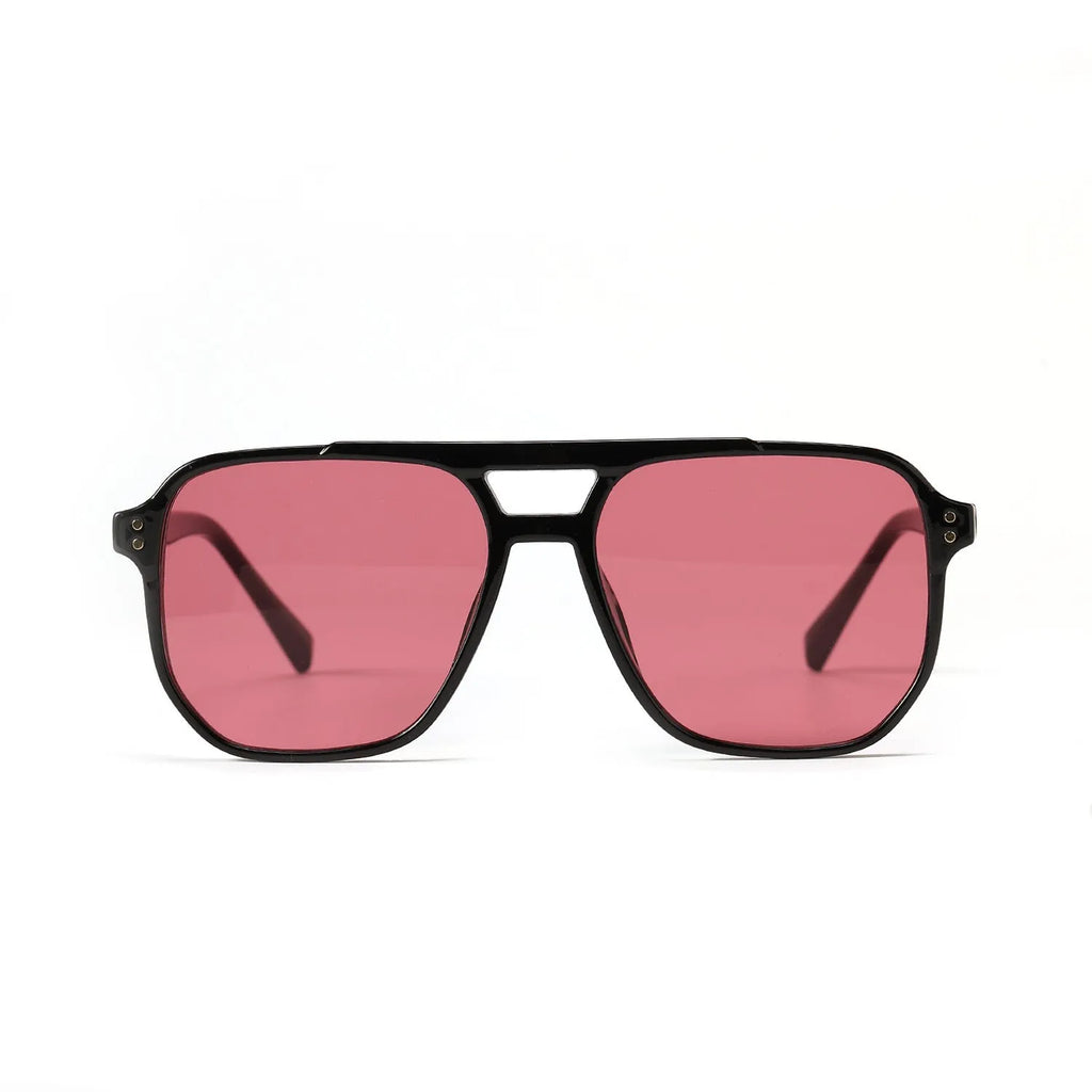 Square double beam full frame sunglasses for women with UV400 protection in various colour options.