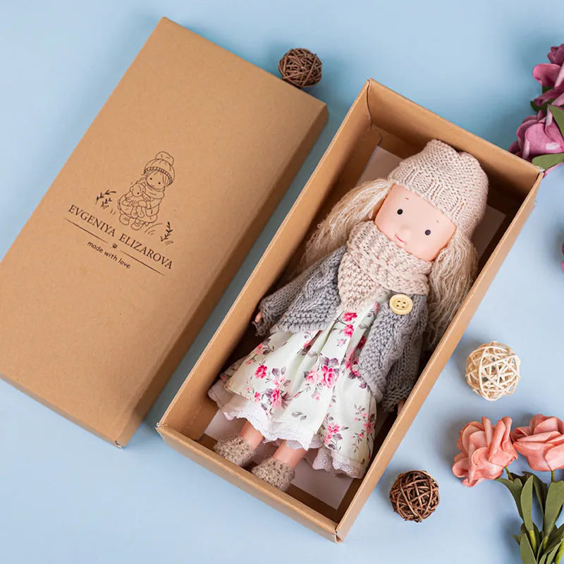 Handmade Waldorf pure cotton cloth doll for teenagers aged 7 to 14 years, available in multiple colour models