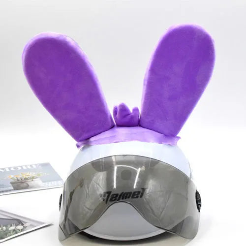Rabbit Glow Ears locomotive-themed helmet ornament with velcro bottom attachment