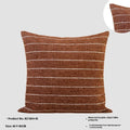 Chinese ancient style 45x45cm square pillow cushion with geometric pattern in Maillard colours