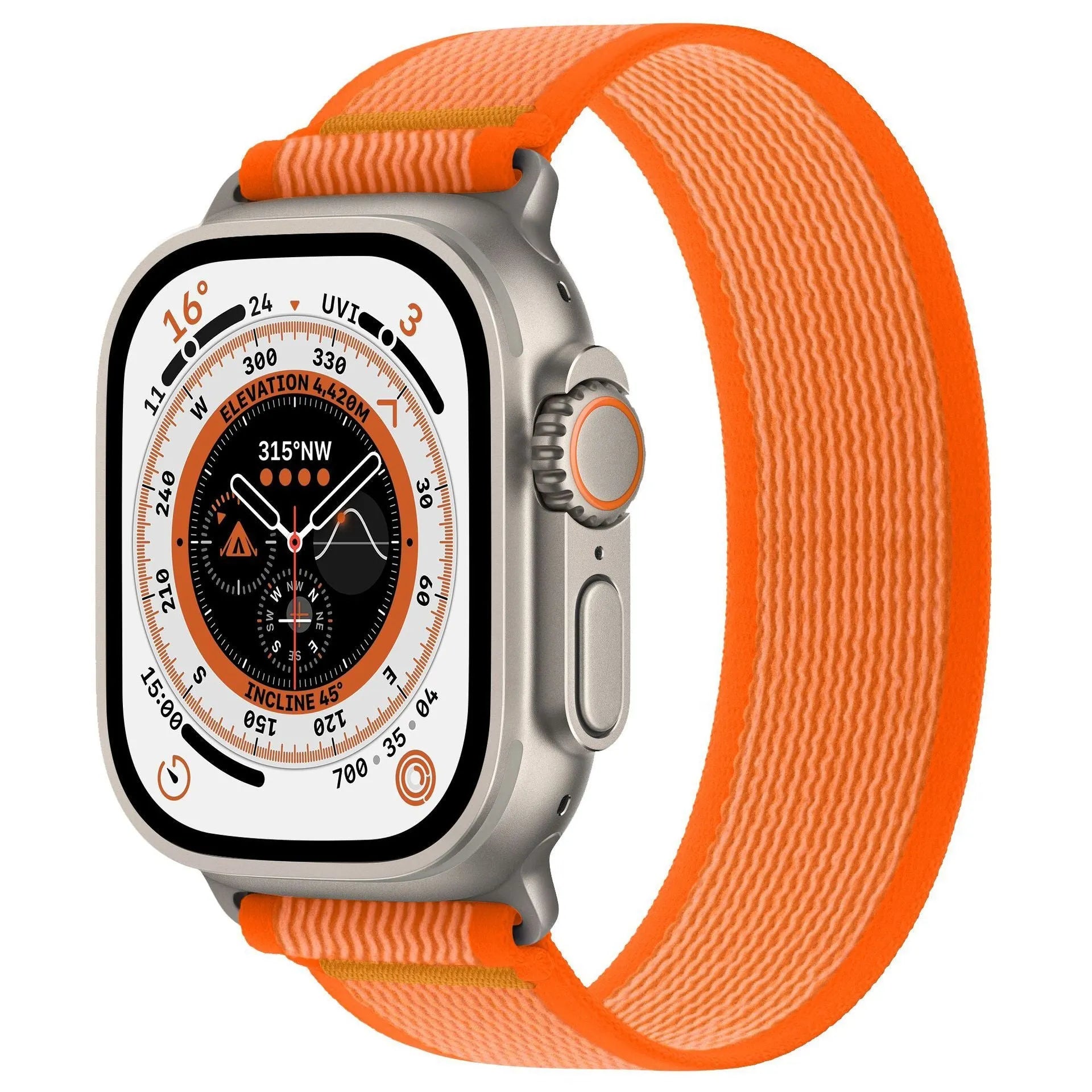 Integrated nylon single ring watchband for Apple Watch in various colours and sizes