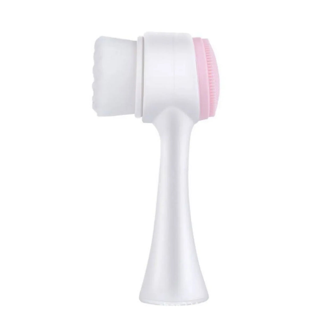 Blue pet paw brush with nylon bristles for grooming dogs and cats